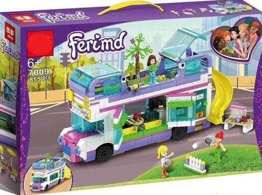 Детский конструктор Friends арт. 7009 Автобус для друзей, аналог лего френдс LGO  для девочек