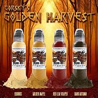 Краска World Famous Tattoo Ink Damian Gorski Golden Harvest Set 4шт, 120 мл