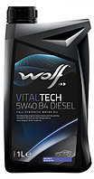 Моторное масло WOLF VitalTech 5W40 B4 Diesel 1L