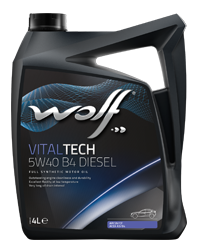 Моторное масло WOLF VitalTech 5W40 B4 Diesel 4L