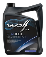 Моторное масло WOLF VitalTech 5W40 B4 Diesel 4L