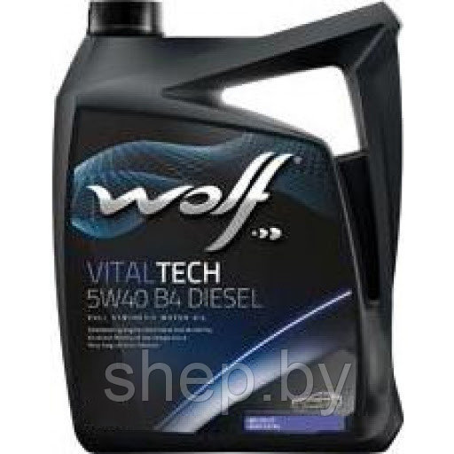 Моторное масло WOLF VitalTech 5W40 B4 Diesel 5L - фото 1 - id-p173917554