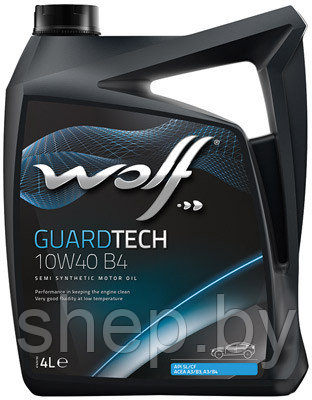 Моторное масло WOLF Guardtech B4 10W40 4L