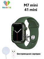 Умные смарт-часы M7 mini с беспроводной зарядкой 41 мм  (Smart Watch M7 mini) Зеленые!