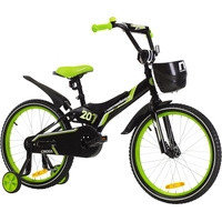 Детский велосипед Nameless Cross 20 (черный/зеленый)