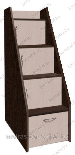 Лестница-комод для двухъярусной кровати белая - фото 4 - id-p173922656