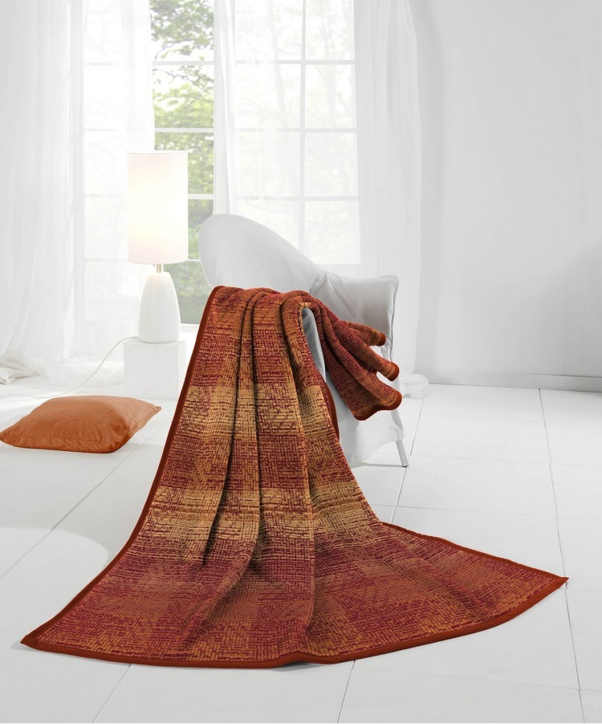 Немецкий плед Biederlack 150x200 арт. Aztec terra 766083