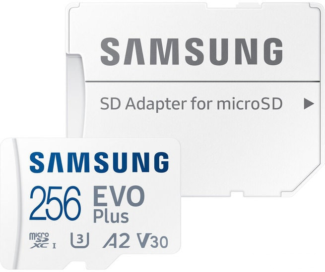 Карта памяти Samsung EVO Plus 2021 microSDXC 256GB (с адаптером) - фото 1 - id-p173923303