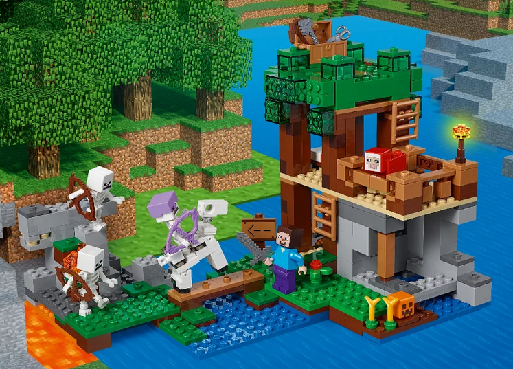 Детский конструктор майнкрафт My World Bela 10989 Нападение армии скелетов Minecraft (аналог LEGO 21146) - фото 4 - id-p117613600