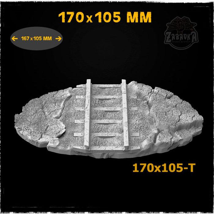 Базы варгеймов: Дорога / Road Base Toppers (170x105 мм) Zabavka