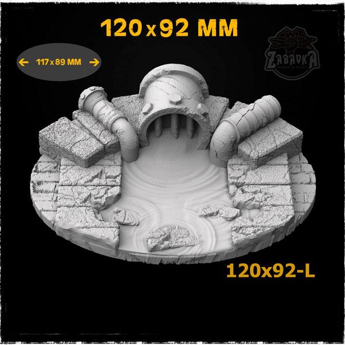 Базы варгеймов: Канализация / Sewers Base Toppers (120x92 мм) Zabavka