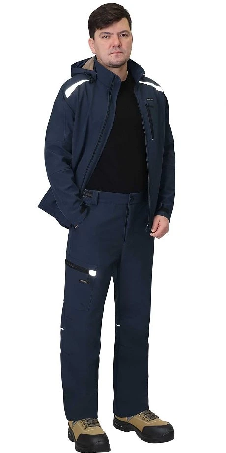 Костюм "СИРИУС-Спейс" куртка, брюки, софтшелл синий