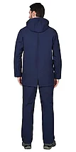 Куртка "СИРИУС-Азов" удл. с капюшоном синий софтшелл пл 350 г/кв.м, фото 3