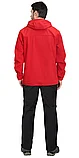 Куртка "СИРИУС-Азов" с капюшоном красная софтшелл пл 350 г/кв.м, фото 2
