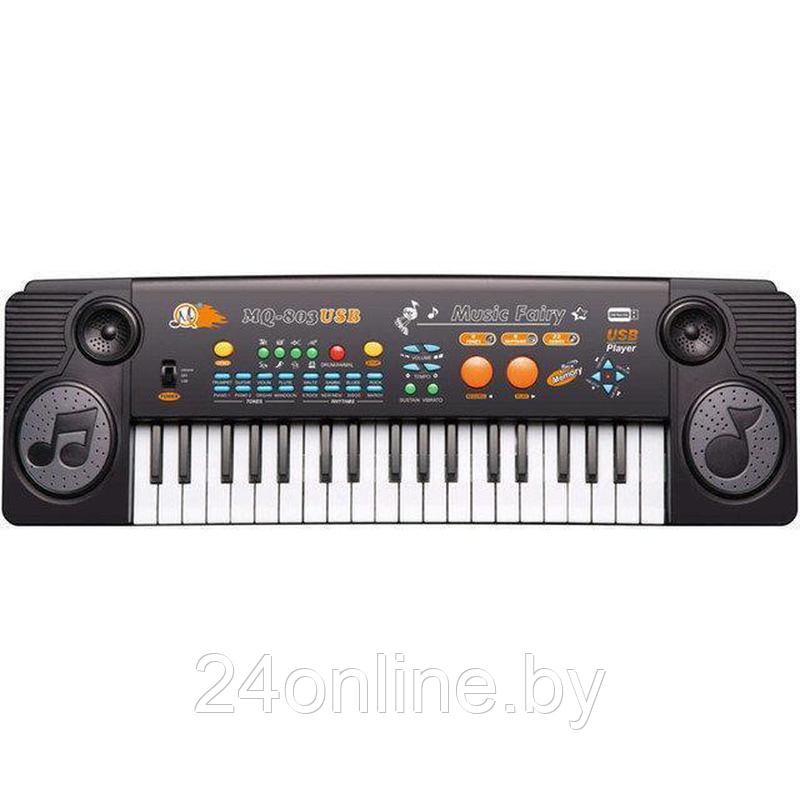 Детский синтезатор пианино MQ803 с USB и микрофоном - фото 2 - id-p173933350