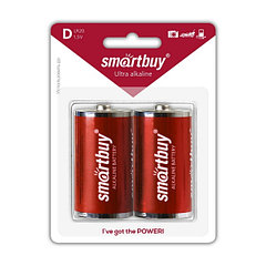 Батарейка алкалиновая Smartbuy LR20/2B (24/96) (SBBA-D02B)