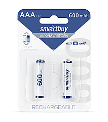 Аккумулятор NiMh Smartbuy AAA/2BL 600 mAh (24/240) (SBBR-3A02BL600)