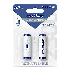 Аккумулятор NiMh Smartbuy AA/2BL 2300 mAh (24/240) (SBBR-2A02BL2300)