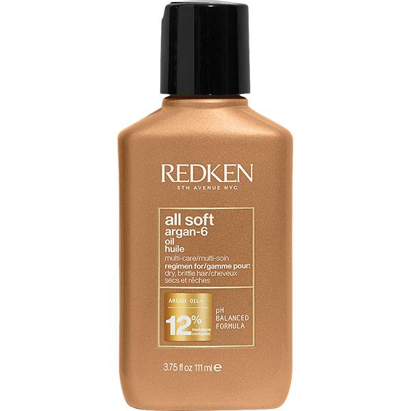 Масло Редкен Олл Софт аргановое для блеска и восстановления волос 111ml - Redken All Soft Oil - фото 2 - id-p173936573