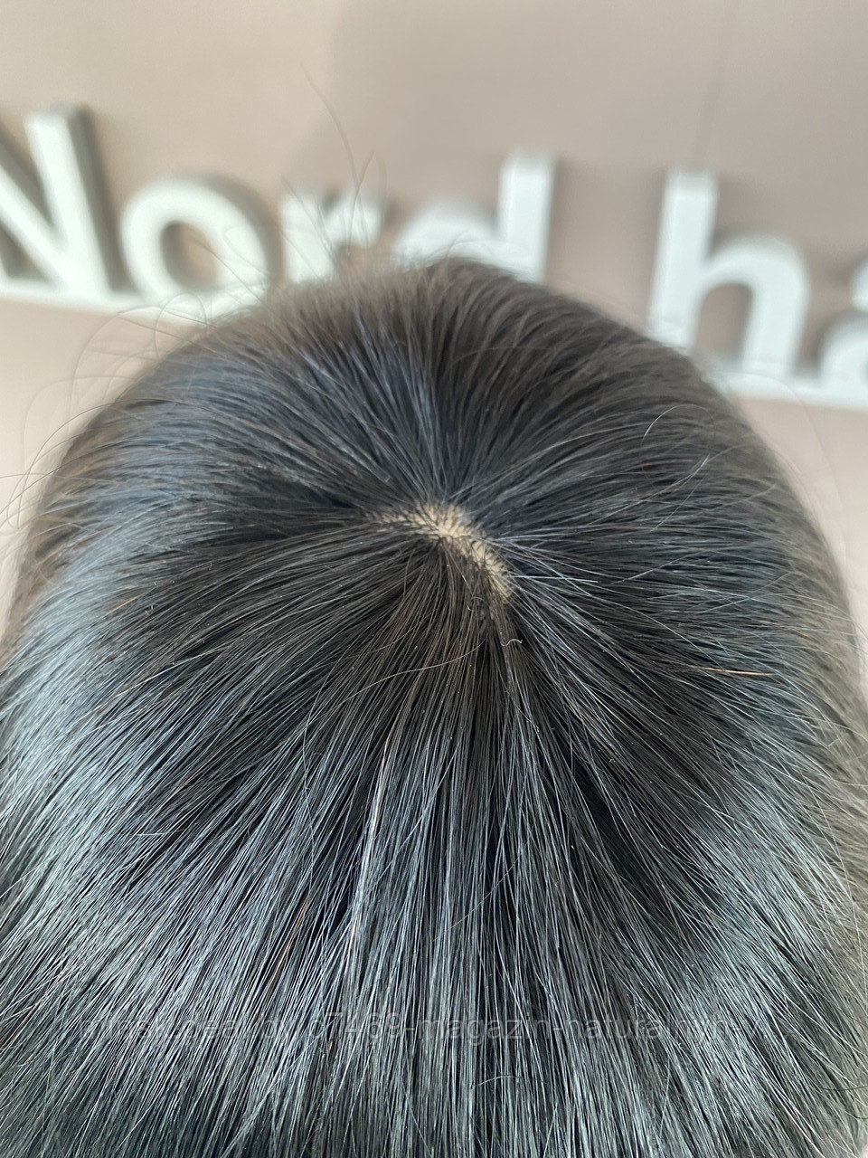 Накладки из натурального волоса с чёлкой (цвет 1 черный) - фото 7 - id-p173941543