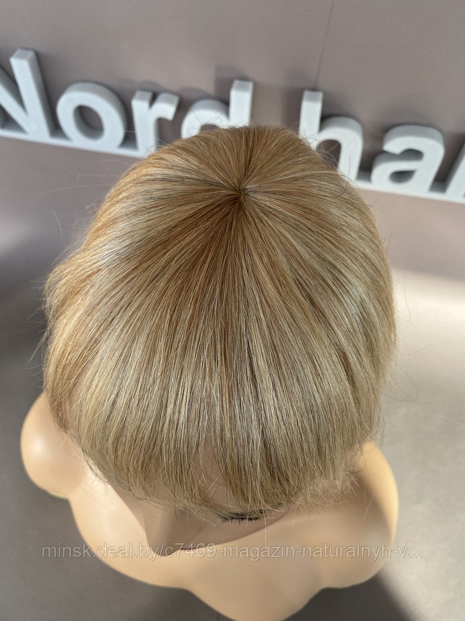Накладки из натурального волоса с чёлкой (цвет 12-60 мелирование) - фото 6 - id-p173950571