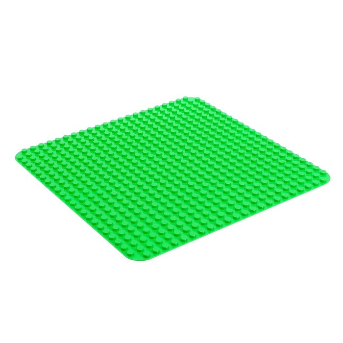 Пластина-основание для конструктора, 38,4*38,4 см, цвет зелёный - фото 1 - id-p173959251