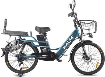 Электровелосипед Eltreco Green City E-Alfa Lux 2021 (синий)