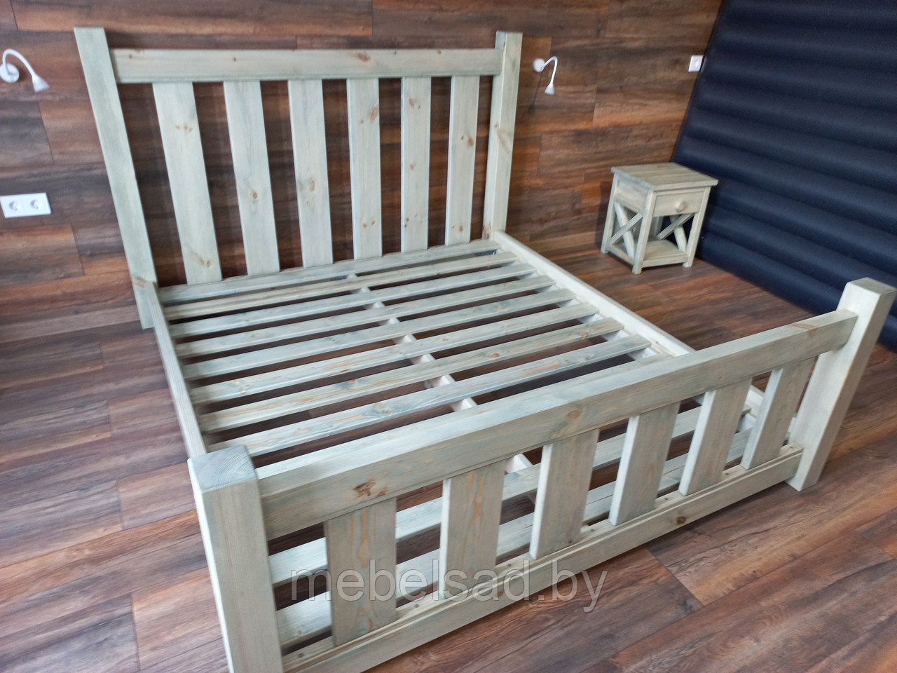 Кровать деревянная "Кантри Элегант" Ш1800мм*Д2000мм
