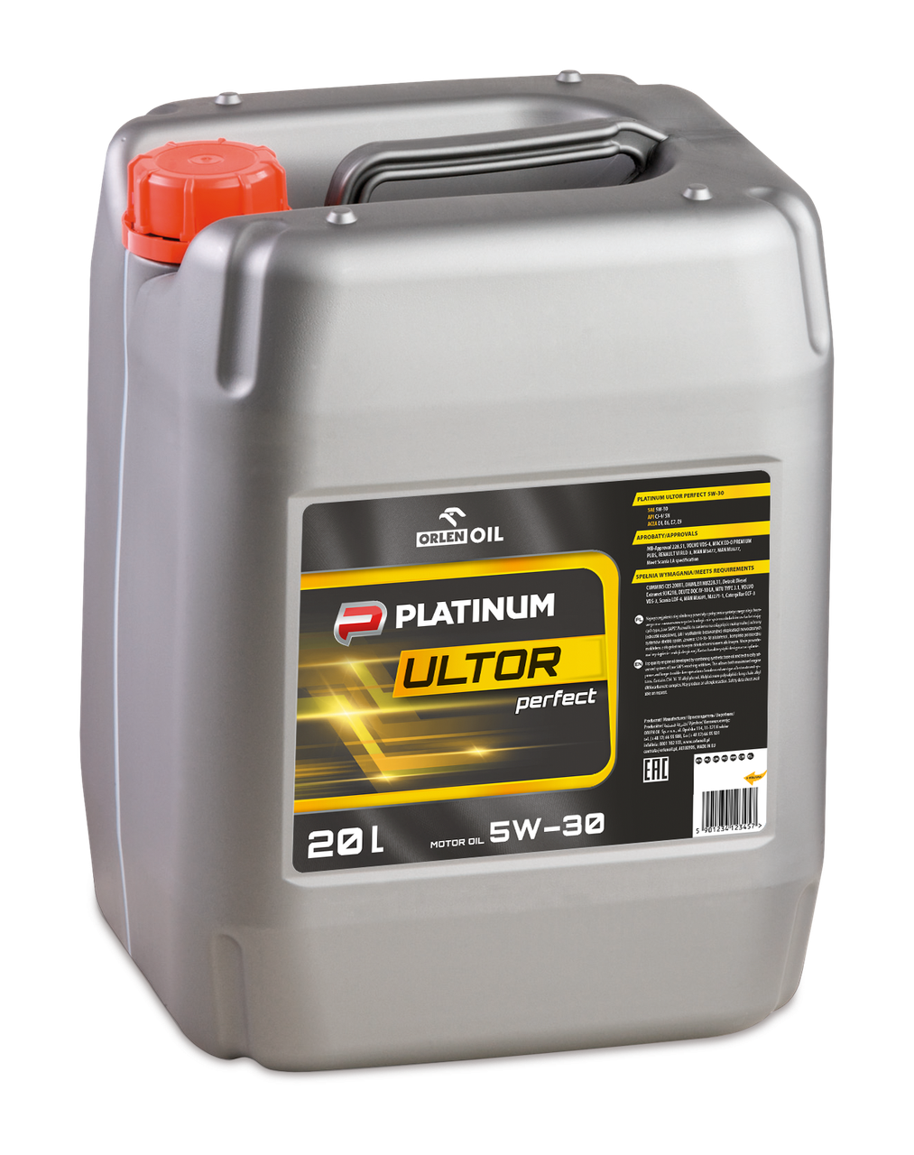 Масло моторное  PLATINUM ULTOR PERFECT 5W-30  канистра 20 л