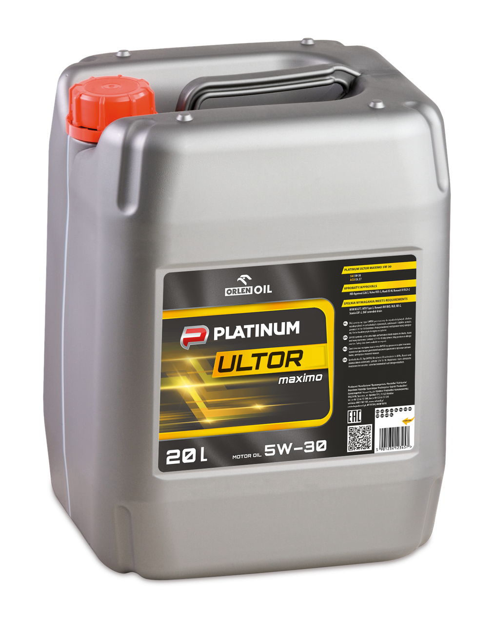 Моторное масло PLATINUM ULTOR MAXIMO 5W-30  кан. 20 л