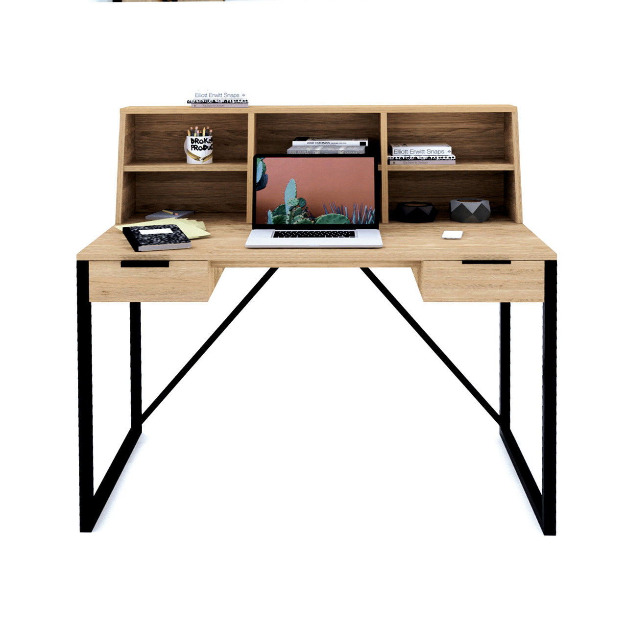 Письменный стол crafto ОСТИН / black в стиле лофт - фото 3 - id-p100880029