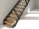 Лестница на двух металлических косоурах из стального листа Л-2, фото 7