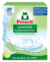 Таблетки для посудомоечных машин Frosch Лимон, 50 шт