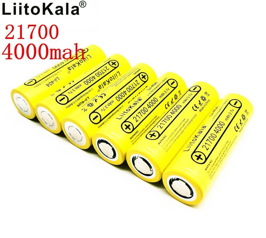 Высокотоковый Аккумулятор LiitoKala 21700 li-ion 4000mah - фото 2 - id-p173975114