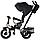 Детский трехколесный велосипед City-Ride Lunar с поворотным сидением (чёрный на бежевой раме), фото 3