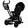 Детский трехколесный велосипед City-Ride Lunar с поворотным сидением (чёрный на бежевой раме), фото 4