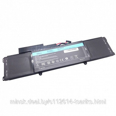 Аккумулятор для Dell XPS 14 L421X, L412Z (4RXFK), 69Wh, 4600mAh, 14.8V - фото 1 - id-p173971834