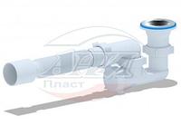 E215 Сифон АНИ для душевого поддона регулируемый 1 1/2"*40 с гибкой трубой 375*40/50