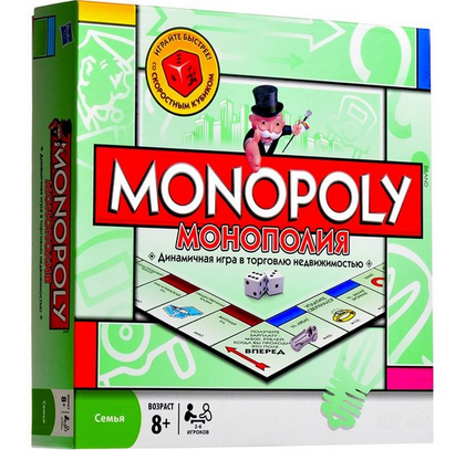 Настольная игра "Монополия" со скоростным кубиком, арт.6123, фото 1
