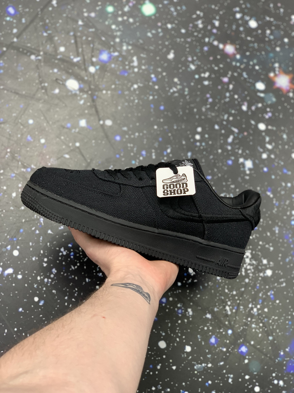 Кроссовки Nike AF1 STUSSY All Black