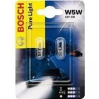 Автомобильная лампа Bosch W5W Pure Light 2шт [1987301026]