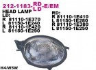 Артикул DEPO Фара передн лев с ЭК TOYOTA: COROLLA 98-00 (212-1183L-LD-EM)