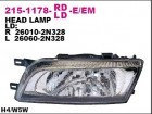 Артикул DEPO Фара передн лев с ЭК NISSAN: ALMERA 98- (215-1178L-LD-EM)