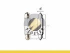 Автомобильная лампа Flosser 12V 10W SV8,5 10 X 28mm AMBER 1шт (516807)