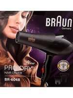 Фен для волос Фен BRAUN BR-6048, черный