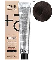 Стойкая крем-краска для волос EVE Experience 7.81 блондин пепельно-коричневый, 100 мл (Farmavita)