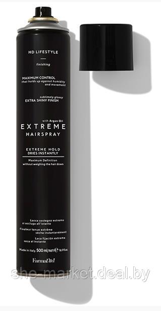 Лак для волос сверхсильной фиксации HD Life Style Extreme Hairspray, 500 мл (Farmavita) - фото 1 - id-p173994297