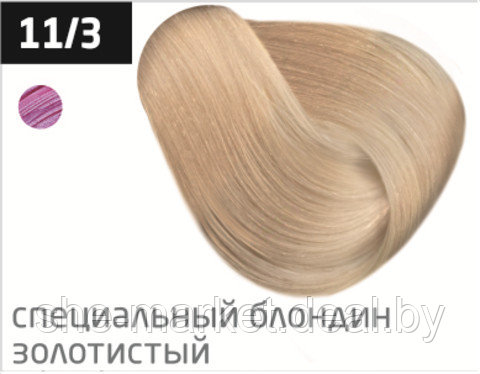 Перманентная крем-краска для волос Color, тон: 11/3 специальный блондин, золотистый, 100 мл (OLLIN - фото 1 - id-p173995042