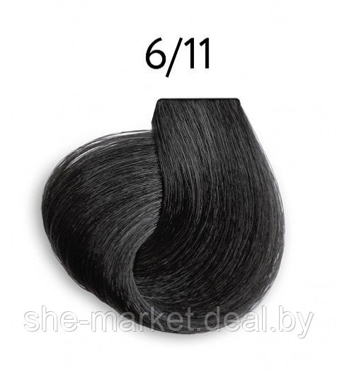 Перманентная крем-краска для волос Color Platinum Collection, тон: 6/11, 100 мл (OLLIN Professional) - фото 1 - id-p173995038