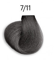 Перманентная крем-краска для волос Color Platinum Collection, тон: 7/11 русый, интенсивно-пепельный, (OLLIN